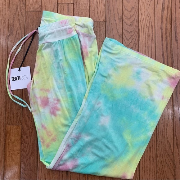 Beach Riot Tie Dye Lounge Wide Leg Pants - Picture 10 of 14